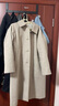 無(wú)印良品（MUJI）女式羊毛混立領(lǐng)大衣毛呢大衣外套中長(cháng)款女款秋冬外套女裝BD0Z6A4A 淺米色 S (155/80A) 曬單實(shí)拍圖
