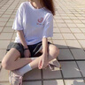 love legend情侶裝夏季天短袖t恤套裝新款潮流男女同款半袖上衣學(xué)生班服定制 (深愛的你)白色/白色 M 男+女S 曬單實(shí)拍圖