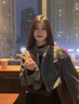 YOMC帥氣牛仔機(jī)車服外套女2024新款春秋復(fù)古寬松短款長袖夾克上衣ins 牛仔外套 M 曬單實(shí)拍圖