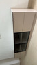 靜帛落地電視柜實(shí)木可定制巖板茶幾電視機(jī)客廳收納儲(chǔ)物柜一體輕奢地臺(tái) 高雅灰（高50cm）可定制 長(zhǎng)180cm深40cm可定制 曬單實(shí)拍圖
