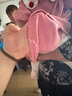 嘟嘟家女寶娃娃領(lǐng)卡通印花長(zhǎng)袖連衣裙童裝女童休閑簡(jiǎn)約小香風(fēng)公主長(zhǎng)裙秋 粉色 90 曬單實(shí)拍圖