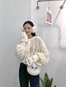 蒂爾堡圍巾女冬季高級感圍脖護頸手套三件套生日禮物女生送女友閨蜜實(shí)用 白黛黛兔-J 曬單實(shí)拍圖