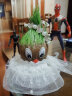 嘉瑰长草娃娃浇水草头娃娃可爱迷你植物小盆栽幼儿园儿童创意礼物水培 章鱼（2件）+托盘 实拍图