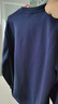 李寧衛衣男長(cháng)袖t恤運動(dòng)服跑步圓領(lǐng)寬松休閑健身上衣 墨水藍 XL 180 曬單實(shí)拍圖