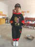 宇龍童話童裝男童春秋款兒童套裝衛(wèi)衣中國風(fēng)9歲國潮帥氣男孩春款衣服褲子 春秋薄款套裝+帽子 140 碼建議身高1.3米左右 曬單實拍圖
