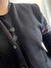 皮爾卡丹（pierre cardin）秋季男士商務(wù)針織開衫簡(jiǎn)約百搭毛衣運(yùn)動(dòng)休閑無(wú)領(lǐng)對(duì)襟外套紳士 咖色 165/84A 曬單實(shí)拍圖
