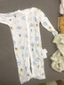嬰兒衣服竹纖維長袖夏季薄款哈衣0-3個月女寶寶新生兒連體衣春秋 【長袖】萌萌兔 80cm 曬單實(shí)拍圖