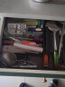 百露日式厨房抽屉收纳盒内置分隔筷子刀叉餐具整理小盒子塑料分格神器 套装C(2小2中2长2大) 实拍图