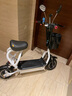 注力小哈雷便攜電動(dòng)車成年接送孩子電動(dòng)款雙人滑板車二輪迷你折疊電瓶車 白色 單人親子款 減震款48V蓄電池 續(xù)航40-45KM 曬單實(shí)拍圖