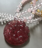 招桃花愛情草莓粉水晶薔薇女吊墜項(xiàng)鏈魅力正緣飾品diy禮物 珠鏈款(拍下提供生辰一對(duì)一開開) 曬單實(shí)拍圖