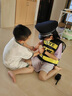 jane Deiune 兒童警制服男孩套裝兒童警察服黑貓警長(cháng)帽子交警大蓋帽小孩電動(dòng) 小警察三件套 2-5歲送禮品 曬單實(shí)拍圖