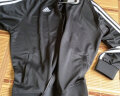 阿迪达斯 （adidas）外套男春季运动休闲立领夹克防风开衫运动服 黑/白（薄款） 2XL  实拍图