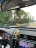 齊選汽車(chē)掛件高檔保平安玉石雙面麒麟車(chē)內吊飾后視鏡短款掛飾品男女士 【玉髓麒麟】短款平安扣 曬單實(shí)拍圖