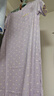 蕉內(nèi)絲絲520H女士睡裙夏季冰絲涼感可愛(ài)印花大碼短袖居家服睡衣長(zhǎng)裙 卷卷鴨-云霧紫 S 曬單實(shí)拍圖