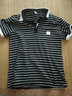 高凡森男士短袖T恤純棉夏季新款潮流夏裝韓版上衣服男裝翻領(lǐng)保羅條紋 黑色 M 曬單實(shí)拍圖