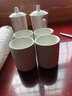 梵季（FANJI） 10個(gè)裝陶瓷茶杯純白色陶瓷杯子酒店擺臺早茶樓杯子餐廳飯店口杯 曬單實(shí)拍圖