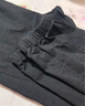 駱駝（CAMEL）休閑褲男工裝褲寬松棉感運(yùn)動(dòng)束腳小腳褲M13CW01081黑XXL 曬單實(shí)拍圖