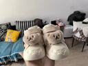 巴拉巴拉寶寶板鞋可愛(ài)小動(dòng)物毛絨鞋子男童女童2024秋冬休閑鞋 曬單實(shí)拍圖