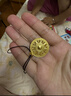 中國黃金（CHINA GOLD）八寶羅盤(pán)古法金黃金吊墜傳家金吉祥鏤空福牌足金項鏈女生日禮物 約2.4g 曬單實(shí)拍圖