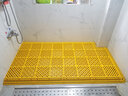 巨格5公分洗車(chē)房地格柵洗車(chē)場(chǎng)免挖槽地漏加厚拼接塑料隔板4S店防滑墊 黃色 曬單實(shí)拍圖