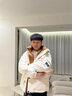 啄木鳥（TUCANO）羽絨服男士冬季連帽短款白鴨絨羽絨服ins港風(fēng)潮牌學(xué)生防寒服外套 米色 XL【175】【125-150斤】 曬單實(shí)拍圖