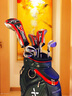 PGM 高爾夫球包  防水PU皮 輕便golf包 球桿袋golf bag QB034-黑紅色 曬單實(shí)拍圖