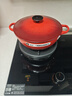 酷彩（Le Creuset）進(jìn)口琺瑯鍋鑄鐵24/26/28cm深燒鍋 燉煮燜燒鍋雙耳燉煮鍋 白琺瑯【2-4口之家】紅色 24cm 曬單實(shí)拍圖