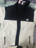 NEW BALANCE夾克男nb 秋季新款運動(dòng)服梭織防風(fēng)休閑工裝連帽nb外套男白灰拼色設計/內里網(wǎng)襯-IV2XL 185 曬單實(shí)拍圖