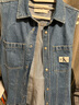 Calvin KleinJeans夏季女士經(jīng)典簡(jiǎn)約布標美式潮流復古ck純棉修身無(wú)袖牛仔襯衫 1A4-牛仔淺藍 S 曬單實(shí)拍圖