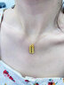 御龍鏡 999足金有你足矣項鏈黃金吊墜女1314鎖骨套鏈送女友老婆520禮物 單吊墜5G版約2.2g-2.4g+贈S925銀鏈 曬單實(shí)拍圖