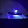 太陽能led爆閃燈汽車鯊魚鰭天線車頂通用防追尾改裝領(lǐng)航燈車裝飾 白色【太陽能充電】8燈暴閃 曬單實拍圖