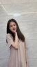 嘉麗薇t恤女夏季新款外穿冰絲打底寬松百搭簡(jiǎn)約休閑韓版莫代爾短袖上衣 皮粉色【V型】新領(lǐng)口加寬 請細看 L 曬單實(shí)拍圖