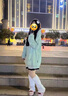 LPOX美式復古印花字母連帽衛(wèi)衣女ins秋冬季新款寬松情侶加絨上衣潮 綠色[春秋薄款] S 適合60-85斤 曬單實拍圖