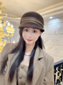 香雪羽秀羊毛鴨舌帽子女秋冬季2025新款復古報童帽優(yōu)雅時(shí)尚馬術(shù)帽女貝雷帽 駝色 M(56-58cm) 曬單實(shí)拍圖