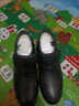 蜘蛛王男鞋冬季新款加絨加厚高幫鞋休閑棉皮鞋羊毛中老年爸爸棉鞋 黑色 37 曬單實(shí)拍圖