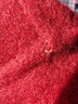 亦朵紅色呢子雙面呢大衣女中長(cháng)款毛呢外套秋冬季 紅色 XL 曬單實(shí)拍圖