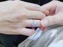 蒂梵思町情侶戒指男女對戒莫桑鉆高級感求婚結(jié)婚定情物七夕禮物送女友飾品 天使之吻莫桑鉆情侶對戒【免費刻字】 曬單實拍圖