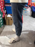 迪伽達(dá)復(fù)古港風(fēng)牛仔褲男寬松哈倫褲松緊腰蘿卜褲潮牌時(shí)尚寬松百搭長褲子 HCFS-3002淺藍(lán)色 XL 曬單實(shí)拍圖