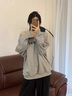 妙奕嘉灰色美式衛衣女秋季外套春秋款衣服2025新款長(cháng)袖斜肩上衣休閑時(shí)尚 字母印花斜肩衛衣【灰色】 M 【建議80-110斤內】 曬單實(shí)拍圖