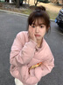 CTOX韓系甜美可愛棉服女2024年新款冬季小個(gè)子立領(lǐng)加厚保暖棉衣外套潮 粉紅色 M 曬單實(shí)拍圖
