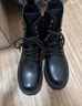 森馬（senma）馬丁靴男鞋2026新款春季皮鞋高幫復古防水英倫風(fēng)內增高真皮短靴男 黑色 38 曬單實(shí)拍圖