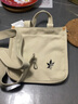梵威帝小包包帆布包女單肩女士斜挎包女手提包女簡(jiǎn)約時(shí)尚逛街清新純色輕便上班手拎女士小布包 米白色 曬單實(shí)拍圖