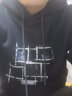 簡(jiǎn)男秋冬季加絨衛衣男連帽衫重磅加厚套頭保暖學(xué)生帶帽男裝外套 加絨卡通貓黑色 XL 建議110-130斤 曬單實(shí)拍圖