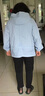 KANJOOP防曬衣女薄款短外套中年防曬服女新韓版夏防曬衫寬松外套女 藍(lán)灰色 XL 【建議110-122斤】 曬單實(shí)拍圖