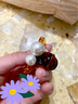 莎拉迪爾（saradear）韓國東大門(mén)簡(jiǎn)約珍珠公主頭抓夾小號劉海夾碎發(fā)夾發(fā)飾后腦勺發(fā)抓女 棕色底夾 曬單實(shí)拍圖