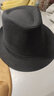 井承帽子春夏季韓版新款亞麻小禮帽防曬戶(hù)外遮陽(yáng)帽送爸爸時(shí)尚紳士禮帽 暗夜黑色 58cm均碼 曬單實(shí)拍圖