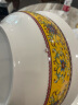 传世瓷 碗碟套装  景德镇陶瓷碗餐具套装 家用骨瓷高脚防烫碗4.5寸 纯白 珐琅彩58件豪华装 豪华装 实拍图