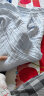 全棉时代 婴儿浴巾 6层水洗纱布浴巾 纯棉大毛巾被盖礼盒装 蓝色115*115cm 实拍图