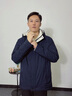 金利來(lái)【抑菌白鵝絨】24秋冬男士超輕羽絨服撞色戶(hù)外外套男 藏藍 L00  曬單實(shí)拍圖