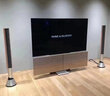 B&O BeoLab28 bo lab28無線藍牙高端音響家庭影院多媒體音箱 銀色主機+木質(zhì)面罩+支架｜一對 曬單實拍圖